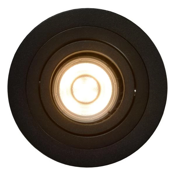 Lucide TUBE - Spot encastrable - Ø 9,2 cm - 1xGU10 - Noir - détail 2